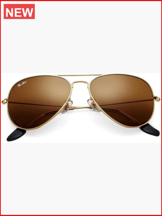 Classic Aviator Sunglasses with Metal Frame and UV Protection main image 7